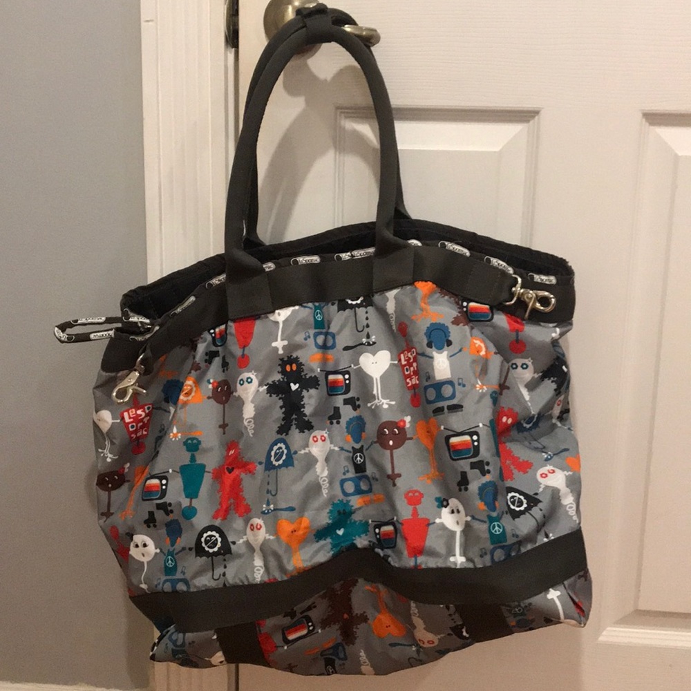 LIKE NEW LeSportsac Nylon “Robot” Travel Tote
